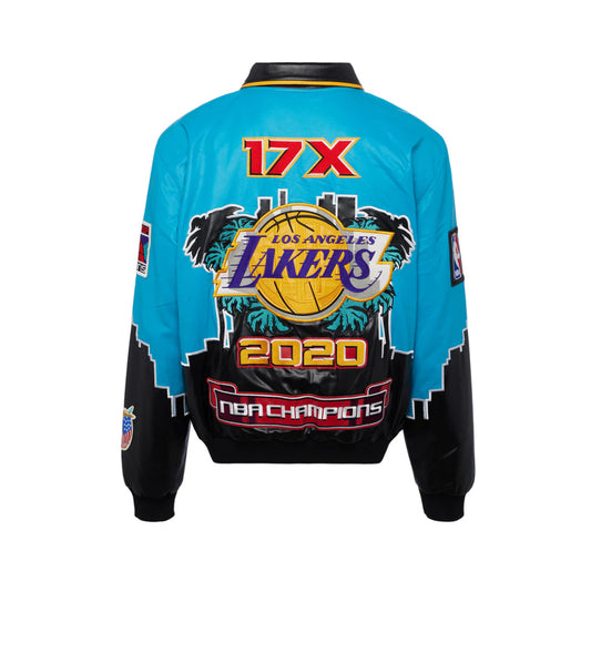 Jeff Hamilton Leather Jacket “LA Lakers”