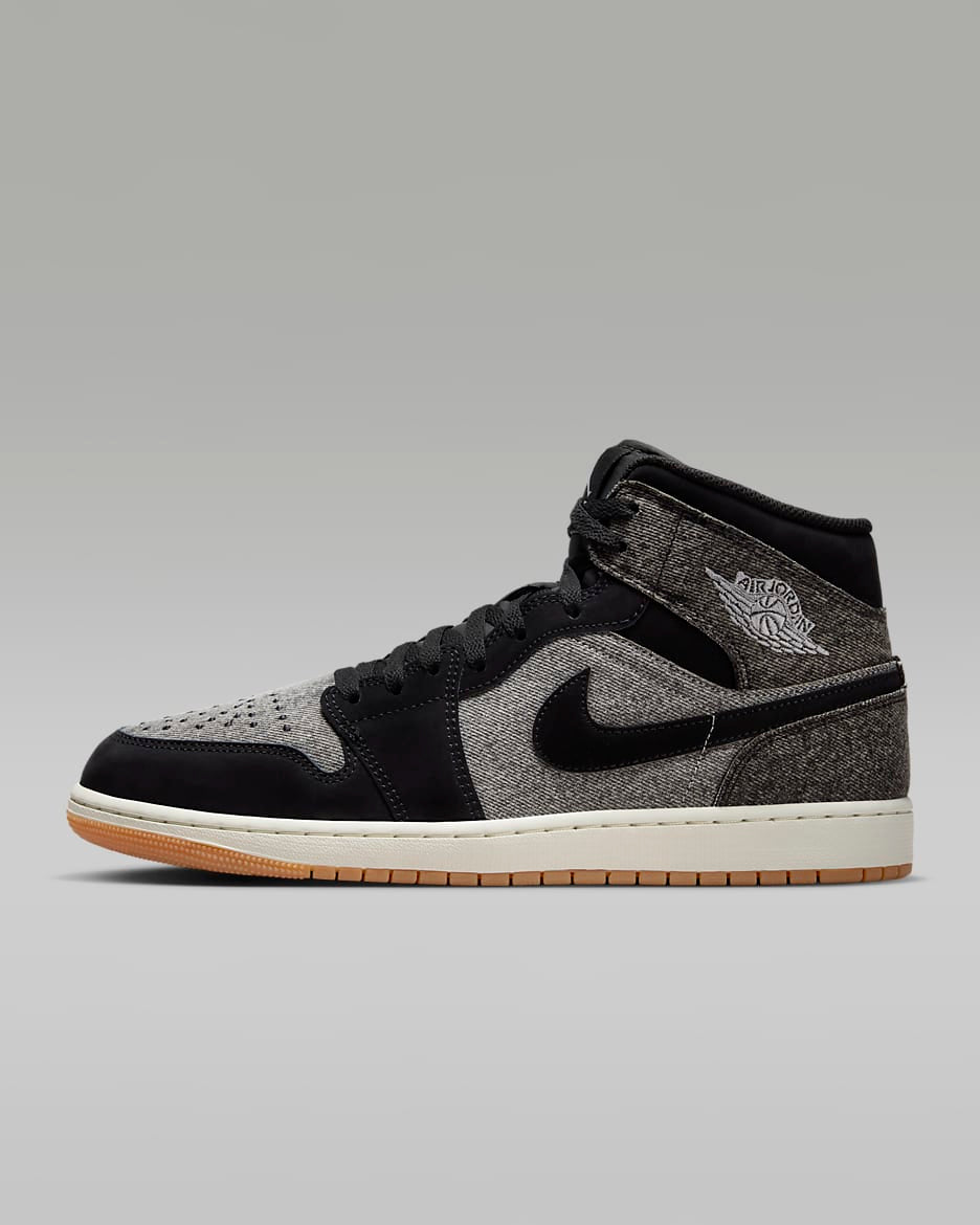 jordan 1 mid “black denim”