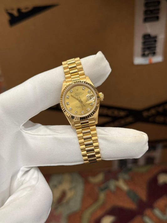 Reloj Rolex Datejust President “Factory Diamond 26mm”