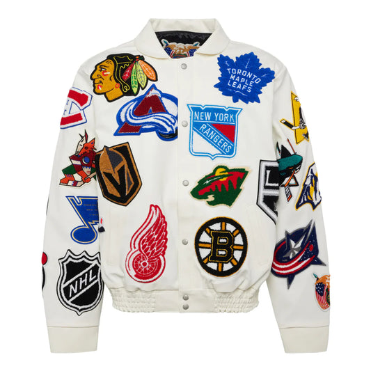 Chaqueta Jeff Hamilton “NHL Collage Vegan Leather”