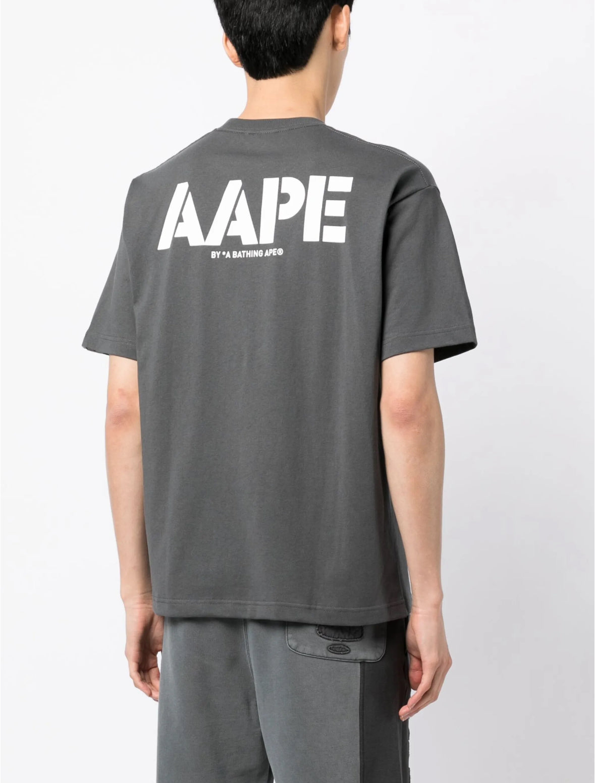 bape t-shirt “aape grey”