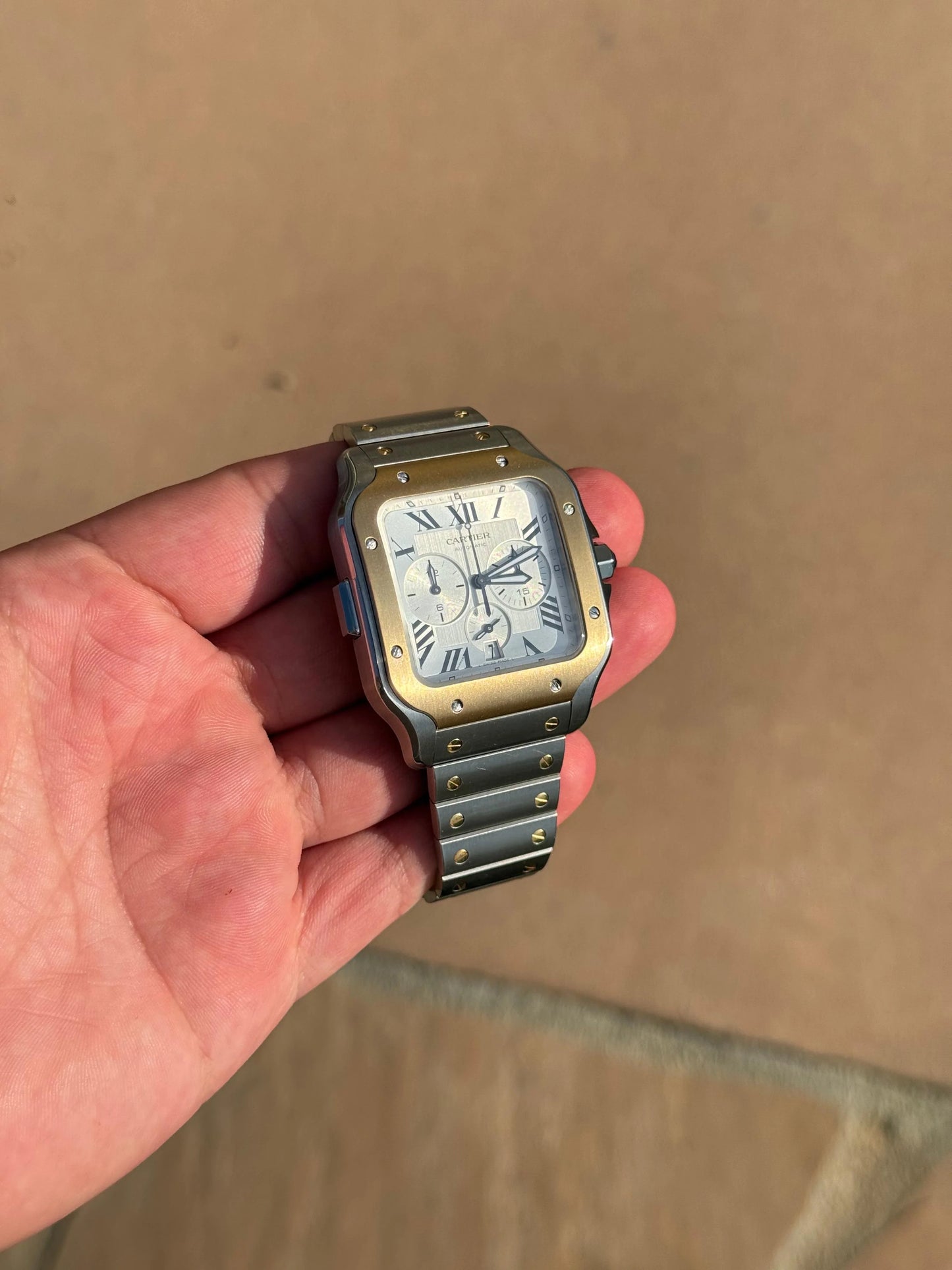 Cartier Santos XL “Oro y Acero”