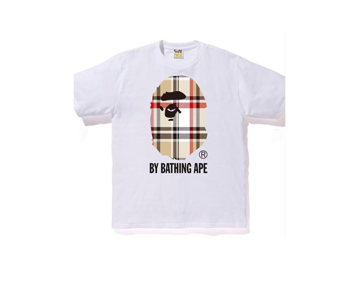 Playera Bape x Burberry “White”