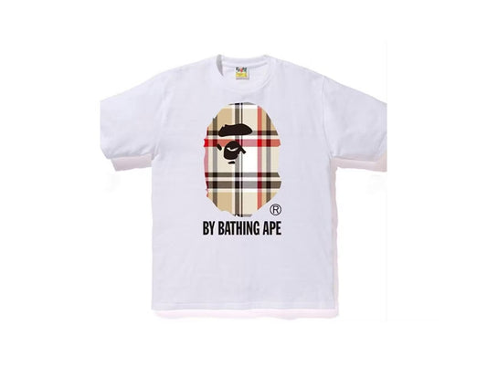 Playera Bape x Burberry “White”