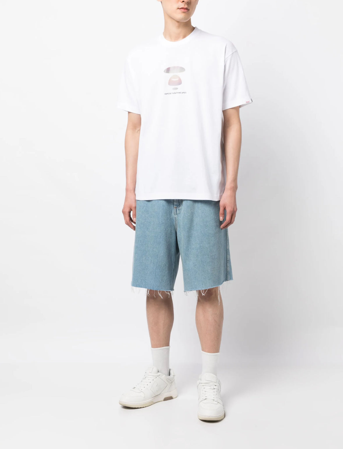 bape t-shirt “aape white”