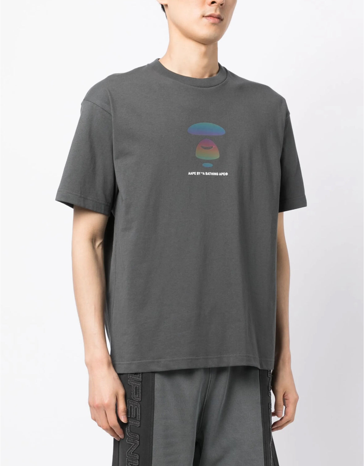 bape t-shirt “aape grey”
